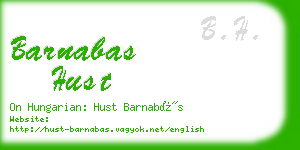 barnabas hust business card
